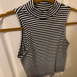H&M Stripped crop top